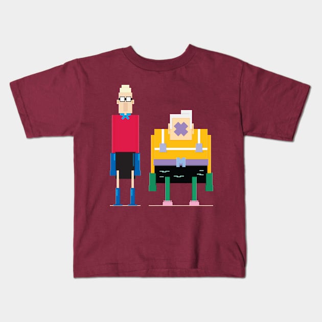 MermaidMan&BarnacleBoy Kids T-Shirt by Blackbones